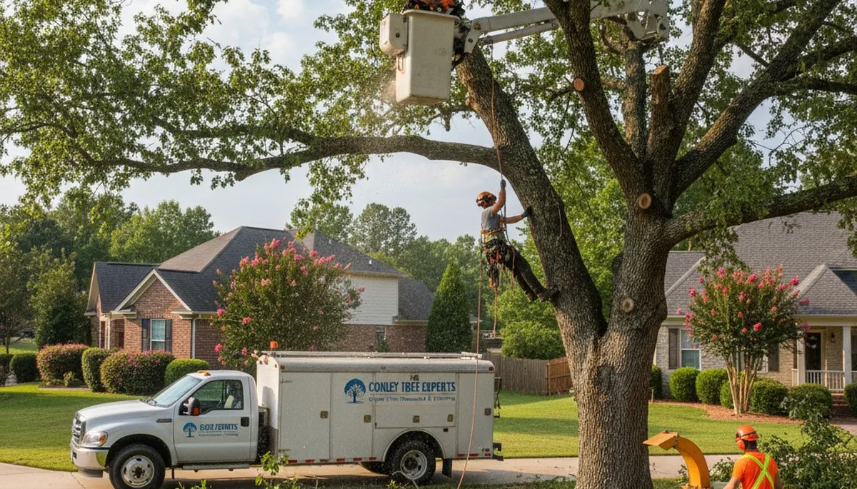 Professional tree removal service in Atlanta GA safely cutting and clearing trees